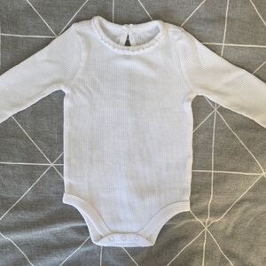 Garanimals White Long Sleeve Bodysuit